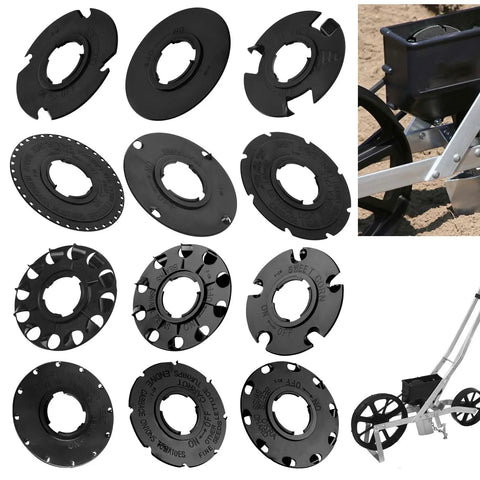 12 Piece Standard Seed Plate Set For 1001B Garden Seeder Includes Light Carrot Lima Bean Popcorn Cucumber Seed Plates Broccoli