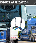 16 Inch Tender Spring Kit With 3 In 1 Air Line Holder and 3 Hole Clamp Holder for semi truck lines in use
