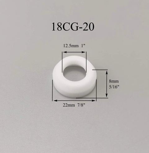 Complete TIG Welding Gas Lens Kit Featuring Premium Copper Liners Insulators Cup Gaskets And Large Diameter Cups For Hella Consistent Arc Shielding Coverage Upgrades, white insulator 22mm and 12.5mm diameter