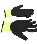Heavy Duty Work Gloves With NBR Frosted Coating And Soft Knit Lining For Power Tools Anti Vibration Shield Grippy Dexterity Shock Proof Safety Gloves For Heavy Industry Use, black and yellow pair