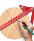Red Aluminum Alloy Center Positioning Ruler Pro Grade For 45 90 Degree Right Angles And Centerline Marking High Precision Metric Arrow Tool Multi Function Layout Guide For Accurate Scribing Durable Anodized And Wear Resistant Construction, 150mm