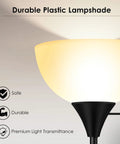 Tall Black LED Floor Lamp With Integrated LED Beads 70.1 Inches Torchiere For Living Room Bedroom Or Office E26 Base Eye Caring