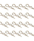 30 Piece Hitch Pin Clip Kit 4x86.5mm Zinc Plated Spring Steel R Clips Retaining Pins Hairpins Cotter Pins For Trailers