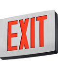 Single Face Red Quantum Die Cast Exit Sign With Battery Backup, White Housing, Energy Efficient LED, Built Tough Aluminum Construction