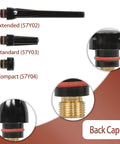 All In One TIG Welding Torch Repair Kit With Stubby Gas Lens Alumina Nozzles Glass Cups For WP 17 18 26 Back caps