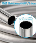 Vigorous wort chiller: 1/2 in stainless steel immersion coil, 50 ft for beer brewing.