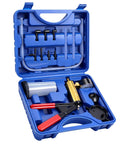 Handheld Brake Bleeder Kit With Vacuum Pump And Pressure Gauge For Cars Motorcycles ATVs Includes Hoses Adapters Reservoir All In One Brake Fluid Bleeding Tool Set For Easy One Person Automotive Vacuum Diagnostics, blue case open