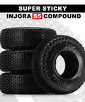 XHX Pin Tires For 1.3 Inch Wheels Fit TRX4M And SCX24 Rock Crawlers, 72x24 Mm S5 Compound displayed in a stack