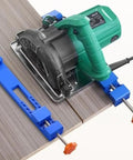 Universal Cutting Machine Base Guide for circular saws and marble cutters, adjustable base 150-230 mm on wood surface.