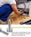 Heavy Duty Spring Plunger Pair With Zero Hassle Knurled Grip Solid Stainless Steel Quick Release Pin M6 Lock Out Assembly in use.