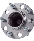 Front view of rear wheel hub and bearing assembly for front wheel drive cars, compatible with Hyundai Sonata 2015-2019 and Kia Optima.
