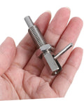 Top Shelf Handle Indexing Lock With Hella Secure Plunger Spring Latch Pin And Zero Hassle Safety Locking Mechanism in hand.