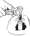 Using the Universal Shock Absorber Tool for Quick Removal and Easy Install of Shock Nuts on Older Domestic Cars and Some Ford Models