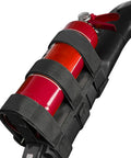 Durable Fire Extinguisher Holder With Adjustable Mount Strap For Jeep Wrangler JK JL TJ CJ YJ And 2020 2023 Gladiator JT Black installation