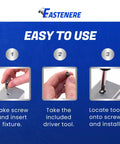 Easy to use instructions for Legit Heavy Duty Torx Security Machine Screws Made From Tough As Nails Stainless Steel.