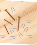 50 Piece U Shaped Fencing Staples For Heavy Duty Iron Garden Nails Quick Install Sharp Tip Easy To Use For Securing Fences