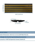 Heavy Duty Rubber Curb Ramps 2 Pack For Driveway Transition And Low Clearance Rides dimensions and material details