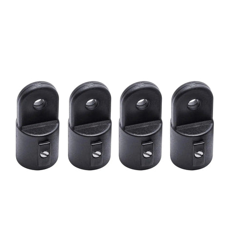 Four Seven Eighths Inch Eye End Bimini Cap Black Nylon Eye End For Seven Eighths Round Tube Marine Top Fittings Pack Of Four
