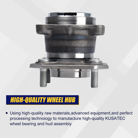 Rear Wheel Bearing And Hub Assembly For 2007-2012 Nissan Sentra, 4 Lug, ABS, 512384 Replacement, rear view