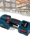 Heavy Duty Electric Strapping Machine With 6000Mah Battery Automatic Handheld Banding Tool For Pet And Pp Straps, blue portable sealer in warehouse.