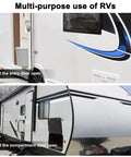 Magnetic RV Door Holder Keeps Doors Open Hands Free for Motorhomes Travel Trailers and Campers White Finish Durable Door Stopper