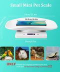 Portable Mini Pet Scale With Tray 22 Lb Capacity LCD Digital Weighing Scale All In One For Small Animals And Kitchen Use Accurate Weighing
