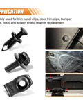 Badass Garage Ready Heavy Duty Auto Bumper Fender Liner Push Clip U Nut Bolt Fastener Rivet Repair Kit 35 Piece Engine Splash Shield Guard Hardware Set with clips and screws for auto repair.