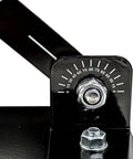 Close-up of adjustable angle gauge on Unisex Base Unit For Golf Swing Training Black, Adjustable Platform To Boost Weight Transfer.