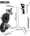 Heavy Duty Titanium Drill Nibbler Sheet Metal Cutter parts with dimensions, including motor and accessories for clean cuts.