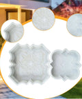 Two Pack Concrete Molds For Walkways And Garden Pavers Reusable Plastic Brick Molds For DIY Cement Stepping Stones