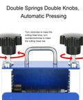 Professional Hand Crank Or Drill Powered Wire Stripping Machine For 12 Ga Cable with double knobs for automatic pressing.