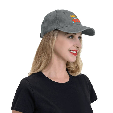 Woman wearing Light Grey Bug Print Sun Hat For Women Breathable Cap Great For Running, Hiking, Biking And Everyday Outdoor Fun