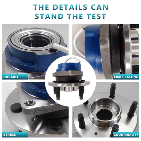 Two Front Wheel Bearing Hub Assemblies 513179 Replacement Kit for Buick Lucerne Cadillac Impala Oldsmobile close-up details