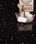 Budget Friendly Black Granite Countertop Contact Paper Peel And Stick Self Adhesive Vinyl Wrap on kitchen table with decor