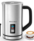 Electric Milk Frother Stainless Steel 8.4oz Capacity Hot And Cold Foam Maker 3 In 1 Auto Frother for Lattes Cappuccinos