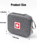 Travel Ready Hard Shell Medical Case For Portable Nebulizer And Inhaler Accessories displaying size dimensions