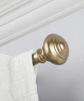 Adjustable Curtain Rod 72 To 144 Inches With Quick Easy Install No Tools Required 1 Inch Steel Rod Durable Construction For Heavy Fabrics