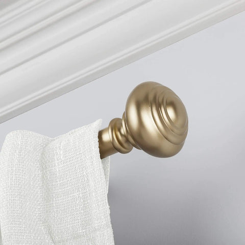 Adjustable Curtain Rod 72 To 144 Inches With Quick Easy Install No Tools Required 1 Inch Steel Rod Durable Construction For Heavy Fabrics