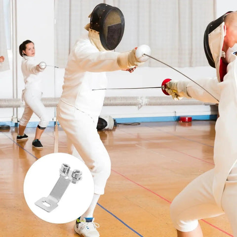 Heavy Duty Foil Fencing Socket Bracket Metal Replacement Part Built Tough For Intensive Training With Nonslip Grooves inset.