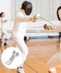 Foil Replacement Socket Bracket Upgrade For Fencing Training Gear Metal Construction With Secure Locking Mechanism shown in action