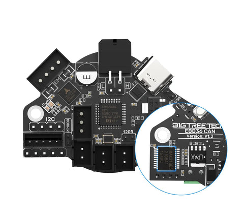 EBB36 Can Bus Adapter Board With Max31865 Hot End Pcb And Filament Break Detection For Blv Ender 3 top view highlighting components