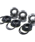 Three Kit Mower Blade Spindle Bearing Rebuild Kit For Kubota Lawn Mower Deck Parts With Bearings, Seals, And Snap Rings Includes 6 Bearings