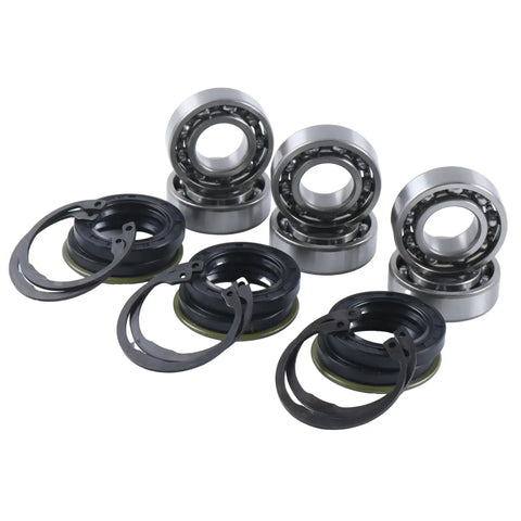 Three Kit Mower Blade Spindle Bearing Rebuild Kit For Kubota Lawn Mower Deck Parts With Bearings, Seals, And Snap Rings Includes 6 Bearings