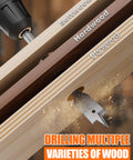Heavy Duty 14 Piece Spade Drill Bit Set With Quick Change Extension Sae Paddle Bits For Clean Wood Holes drilling into softwood, hardwood, plywood.