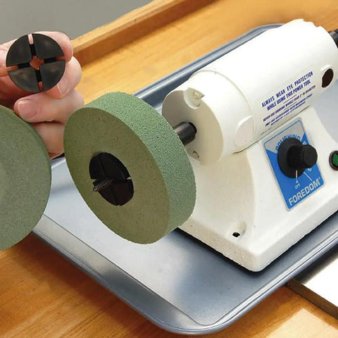 Dope Benchtop Lathe Kit With One Sixteenth Horsepower For Jewelry Making setup with polishing wheel and accessories