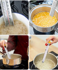Upgraded Candy Thermometer With Pot Clip And Hanging Hook Stainless Steel Deep Fry Oil Thermometer in cooking pots