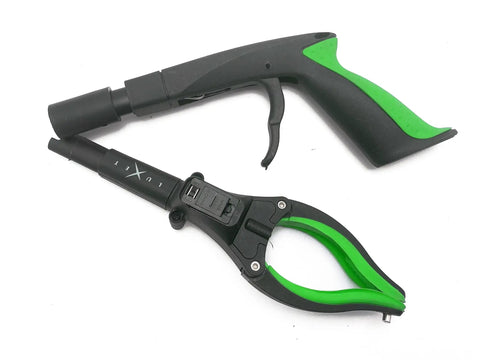 Heavy Duty 19 Inch Aluminum Magnetic Claw Grabber With LED Light Foldable Reacher Tool For Pickup And Trash Lightweight Gripper For Elderly Green Reaching Tool Long Reach Trash Picker