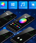 App interface for Dual Port 16W Twinkle Starlight Headliner Kit With 700 Fibers, RGBW color changing, sound activated remote control