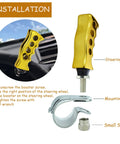 Grip Steering Wheel Spinner Knob Power Ball For Easy Turning In Manual Transmission Cars And Lawn Mowers Gold Finish Installation