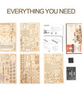 Components of 3D Wooden Puzzle Kit For Adults Mechanical Train Model One Eighty Scale Prime Steam Express No Glue Needed